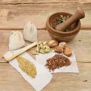 Sachets de thé en coton biologique réutilisables avec cordon de serrage - Product Image 4