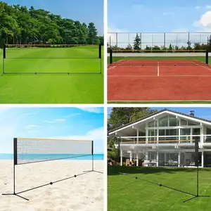 Hot Xách Tay Ngoài Trời Sử Dụng 3M/4M/5M/6M Tennis Cầu Lông Pickleball Đơn Giản Net