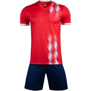 Ensemble de maillot de football jaune à manches courtes pour hommes, uniforme de football violet pour adultes, personnalisation du nom, numéro DIY, service OEM, 100% polyester - Product Image 3