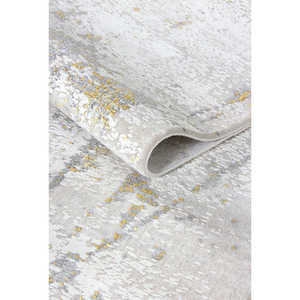 Zett ZE006 Long-Lasting Soft Textured Carpet Handmade Hallway Rectangle <b>Rug</b> Living <b>Bedroom</b> Suede Polyester <b>Grey</b> Color 80x150cm - Product Image 2