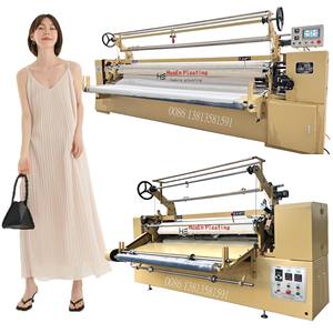Nouvelle machine à plisser en polyester PET pour <span class=keywords><strong>jupe</strong></span>, robe, tissu de vêtement, cuir, tissu chiffon, velours, tulle, tissu Nida - Product Image 1