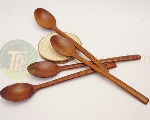 Vaisselle Cuillère En Bois Cuisine Ustensile De Cuisine Outil Soupe Cuillère À Café Traiteur Cuillères En Bois À Long Manche à Vendre - Product Image 2