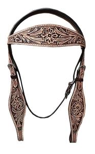 Mayorista Fabricante Color Personalizado Caballo Accesorios-Origen Occidental Crudo Ocultar Cuero Pecho Collar Headstall Set Halters - Product Image 2