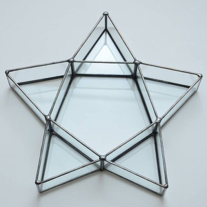 Caja de Vidrio Transparente Decorativa para el Hogar, Moderna, en Forma de Estrella, Hecha a Mano, Color Personalizado, Precio al por Mayor, Decoración de Mesa - Product Image 3