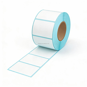 Rollo de Etiquetas Adhesivas de Papel Térmico Impermeable Personalizado con Logotipo, Etiquetas de Código de Barras con Adhesivo Fuerte para Marca y Envío - Product Image 2