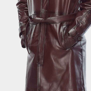 מעיל עור החורף ארוך באיכות גבוהה לגברים חדש סרוג דפוס כפתור קישוט גמלים מילוי מחיר הסיטונאי - Product Image 6