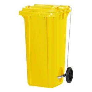 Contenitore Selettivo Giallo 120L con Pedale. 1 Unità. - Product Image 1