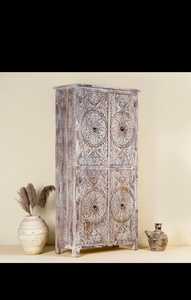 Armario de madera independiente moderno con diseño tradicional elegante, bisagras fuertes, amplio espacio para almacenamiento de ropa, decoración de dormitorio - Product Image 5