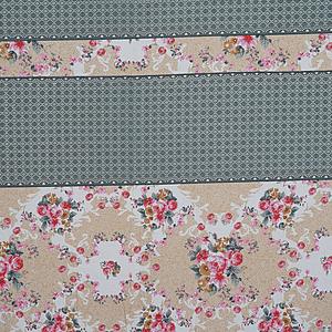 Juego de 3 piezas # # # # 100% Algodón # # # # Estampado Floral # # # # 240TC # # # # Juego de Sábanas y Fundas de Almohada para Cama Doble (SHKV1030) - Product Image 3