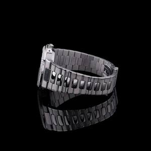 Montre-bracelet Hip-Hop à mouvement automatique en acier inoxydable avec diamants Moissanite VVS certifiés de haute qualité et de style premium sur lunette - Product Image 3