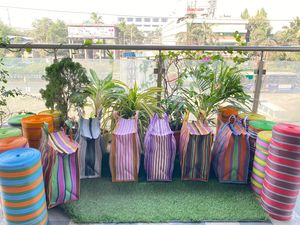 ถุงผ้าไนลอนรีไซเคิลสำหรับตลาดอินเดียถุงช้อปปิ้งทำจากพลาสติกโพลีโพรพิลีนอย่างยั่งยืนถุงซักผ้าผลิตในอินเดีย - Product Image 3