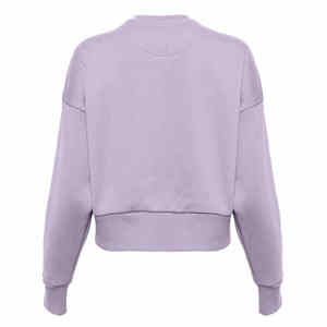 Sudaderas personalizadas de algodón con cuello redondo para mujer, Jersey suave transpirable para mujer, sudaderas de corte regular, manga larga, servicio OEM. - Product Image 6