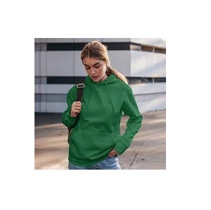 Survêtement unisexe en coton côtelé ample à capuche avec logo personnalisé, marron, en tissu respirant et écologique - Product Image 6