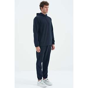 Conjunto Deportivo Informal para Hombre Hector, Azul Marino, con Capucha, Forro Polar, Transpirable, 85227 - Product Image 1