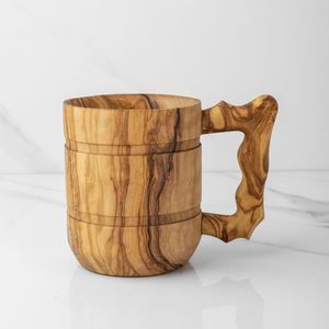 Taza de té de madera maciza natural de grado superior de madera, taza de café, taza de vino para beber té, café, vino, cerveza, bebidas calientes, Navidad - Product Image 1