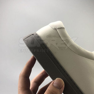 Stylish Solid Lace-Up <b>Sneakers</b> Genuine <b>Leather</b> Cowhide Midsole Breathable Design for Comfortable Everyday Walking Casual Use - Product Image 4