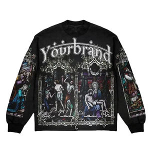 Conjunto Deportivo Informal con Logotipo Personalizado, Lavado Ácido, 100% Algodón, Transpirable, Ligero, de Secado Rápido, con Bordado e Impresión Puff - Product Image 5