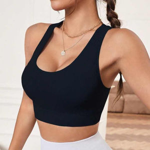 Soutien-gorge de sport pour femme à dos ouvert et à fort impact, nouvelle tenue de sport pour le yoga, la salle de sport, la course à pied, antichoc, respirant, simple - Product Image 1