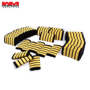 Hombreras Personalizadas Oro Negro Hihg Calidad Charretera Con Hombreras Con Cordones Hombreras Hechas De Seda Mylar & Bullion - Product Image 4