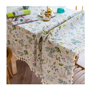 Nappe tissée teinte unie de taille personnalisée la mieux classée Vente du Nouvel An à la mode avec un prix de gros bas - Product Image 3