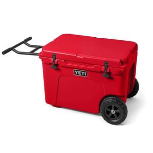 Nevera Aislada con Ruedas de 48QT – Caja de Hielo Resistente e Impermeable con Asa (Rojo Rescate) - Product Image 5