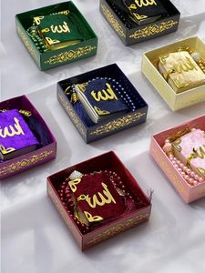 กล่องไม้ธรรมชาติทำด้วยมือของตกแต่งบ้านของขวัญอิสลามของตกแต่งวันอีดสัญลักษณ์กล่องของขวัญ - Product Image 4