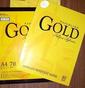 PAPERLINE Gold A4 80 g/m² Papier copie blanc Papier multi-usages de qualité supérieure le plus blanc au monde - Product Image 1