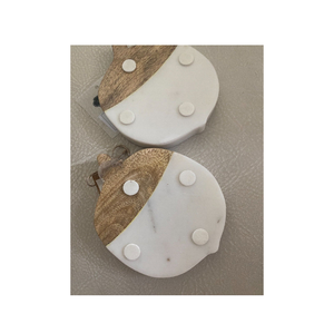 Cuchara de cocina de madera y mármol tallada a mano con reposapiés Cucharas de mezcla de madera hechas a mano Soporte de cuchara para utensilios de cocina - Product Image 6