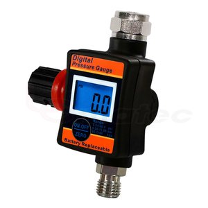 Régulateur d'air numérique LEMATEC 1/4 pouce 0-150 PSI avec manomètre LCD pour pistolet de pulvérisation et outils pneumatiques - Product Image 4