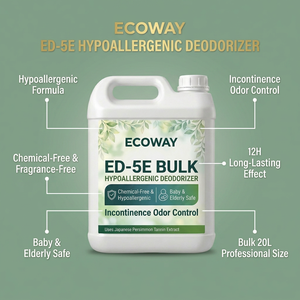 Desodorante Hipoalergénico ECOWAY ED-5E BULK, Sin Químicos, Control de Olores por Incontinencia, Seguro para Bebés y Ancianos - Product Image 3