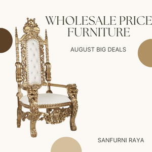 Chaise de trône design antique chaise de salle à manger meubles de maison pour salon hôtel villa appartement usine directe d'Indonésie - Product Image 3