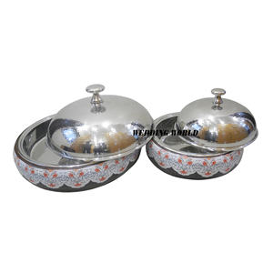 Pot de luxe en bois et métal Casserole faite à la main de qualité supérieure Meilleures ventes Ustensiles de cuisine de luxe Dessus de table Nouveau chauffe-plats en métal - Product Image 3