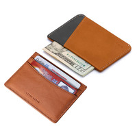 Dompet Kartu Kredit Kulit PU Buaya Premium Bermerek dengan Logo Custom Cetak Debossed Kulit Pebble