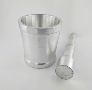 Molinillo de mano de especias y hierbas de mortero de aluminio para uso en la cocina Mortero y Maja de alto estándar Venta caliente - Product Image 3