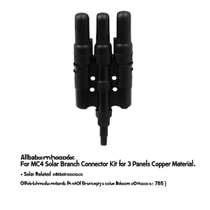 Kit de connecteurs de branche solaire MC4 pour 3 panneaux en cuivre - Product Image 2