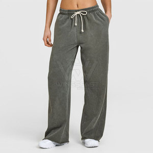 OEM Service Quick Dry Best Price Women Acid Wash <b>Trouser</b> Best Selling Women Acid Wash <b>Trouser</b> - Product Image 1