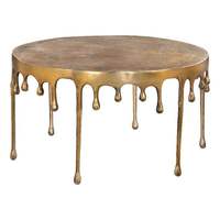 Table basse en or de luxe haut de gamme européenne, style de design moderne, prix raisonnable, mobilier de salon Art Déco
