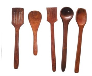 Ensembles d'outils de cuisson en bois au design de luxe Ustensiles de cuisine ménagers naturels écologiques Ensembles de couverts Ustensiles en bois Outils - Product Image 3