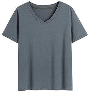 Camiseta de Algodón sin Mangas con Cuello en V Informal para Mujeres Adolescentes, Venta al por Mayor 2026, con Parches Bordados, Botones, Logotipo Personalizado, Talla Grande - Product Image 1