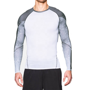 Dernier design de vêtements de sport pour hommes Rash Guard à manches longues avec logo personnalisé - Product Image 3