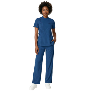 Ensemble tunique et pantalon YUHONG, coupe ajustée, taille réglable, tissu doux à séchage rapide, tenue médicale unisexe pour le personnel de clinique - Product Image 5