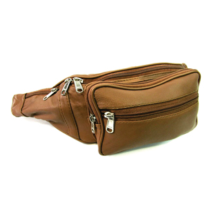 Sac de taille en cuir authentique pour hommes sac banane multi-poches organisateur de bureau de voyage en plein air - Product Image 6