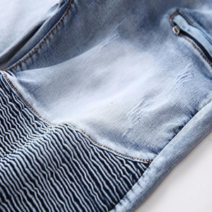 Short en jean tricoté taille moyenne de haute qualité pour hommes Style droit décontracté avec 100% coton avec logo personnalisé - Product Image 6