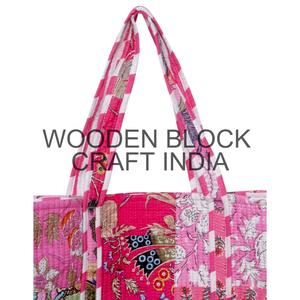 Bolso Tote de Algodón Acolchado Hecho a Mano para Mujer, Elegante, Duradero, con Estampado Vintage, Lavable, Ligero, Bolso de Hombro para Invierno - Product Image 2