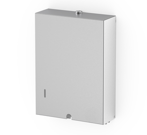 Distributeur de papier mural en acier inoxydable Sleek 304 noir à plis en M revêtu de PVD doré pour hôtels et salles de bains de bureau - Product Image 1