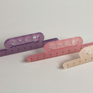 Regla Acrílica Translúcida Personalizada, Escala de Medición de Plástico Reutilizable con Logotipo Personalizado, Semitransparente Esmerilada - Product Image 2