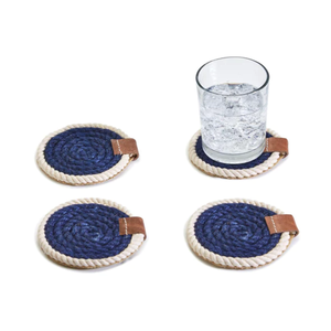 Ensemble de 4 sous-verres en corde de coton nautique faits à la main, vaisselle en gros par glowin fashion - Product Image 6