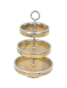 Gorgeous Floral Style Aluminium Cake Stand Dishwasher <b>Safe</b> for Home and Party Use-Premium Cake <b>Tools</b> - Product Image 2
