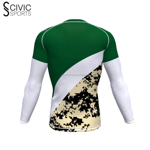 Vêtements de protection solaire Chemise de compression Rash Guard Sublimé Manches longues Custom Rash Guard - Product Image 3
