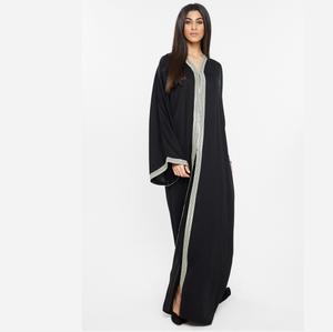 Ropa musulmana señoras Abayas diseño personalizado OEM precio de fábrica árabe Dubai mujeres con estilo Abayas largas - Product Image 2